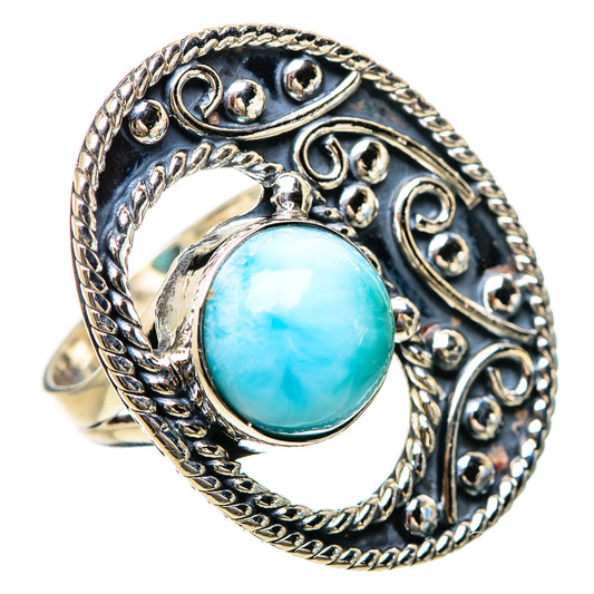 Larimar Rings handcrafted by Ana Silver Co - RING133915 - Photo 2