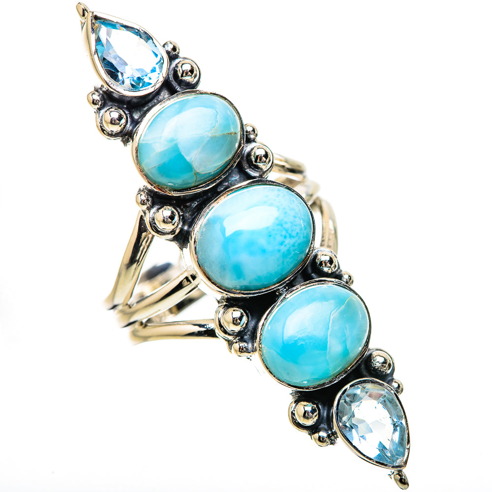 Larimar Rings handcrafted by Ana Silver Co - RING133917 - Photo 2