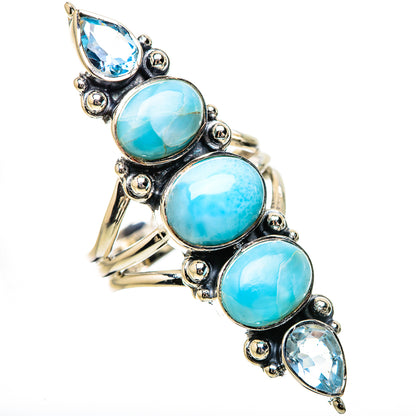 Larimar Rings handcrafted by Ana Silver Co - RING133917 - Photo 2