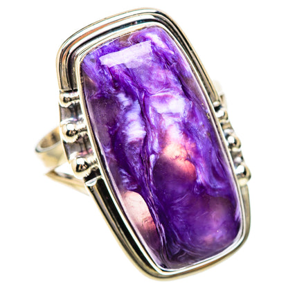 Charoite Rings handcrafted by Ana Silver Co - RING133926 - Photo 2