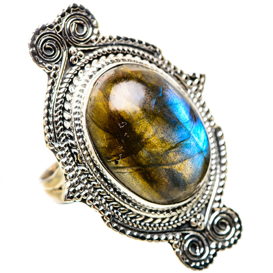 Labradorite Rings handcrafted by Ana Silver Co - RING133932 - Photo 2