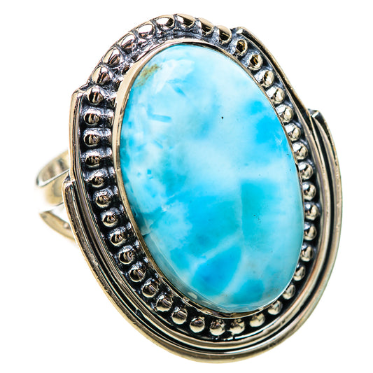 Larimar Rings handcrafted by Ana Silver Co - RING133935 - Photo 2