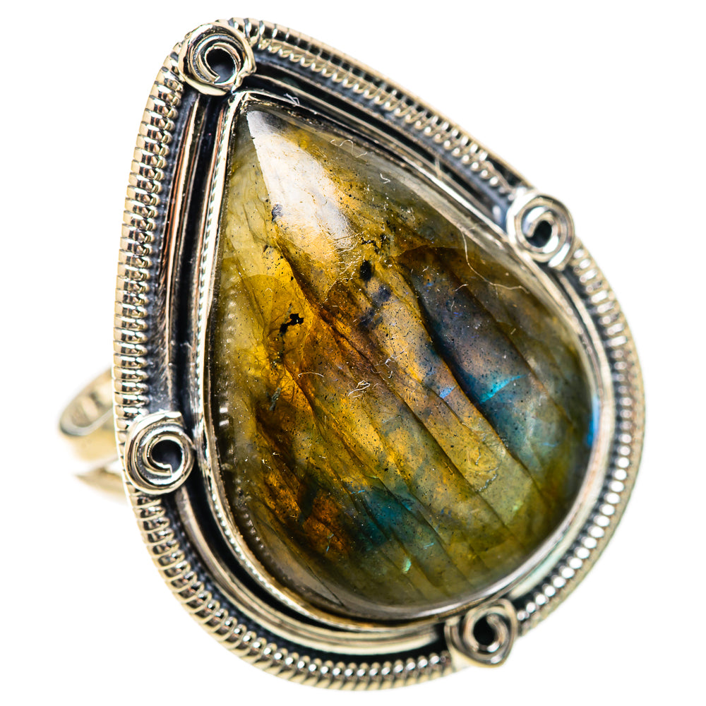 Labradorite Rings handcrafted by Ana Silver Co - RING133936 - Photo 2