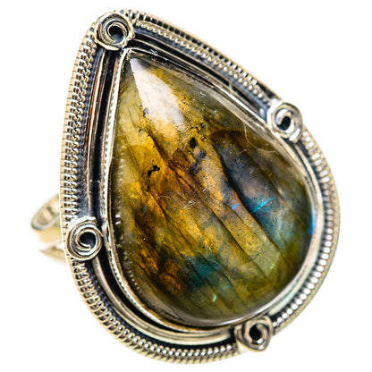 Labradorite Rings handcrafted by Ana Silver Co - RING133936 - Photo 2