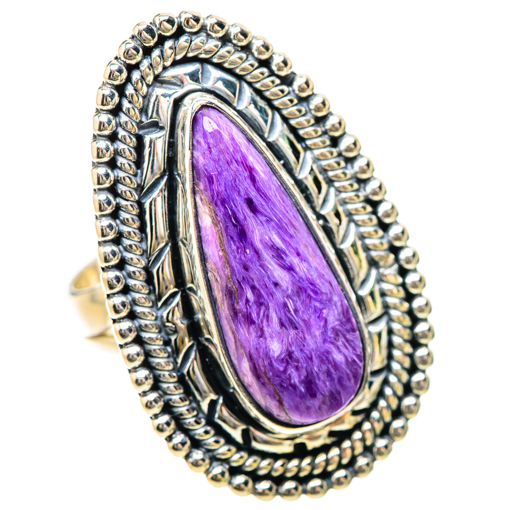 Charoite Rings handcrafted by Ana Silver Co - RING133946 - Photo 2