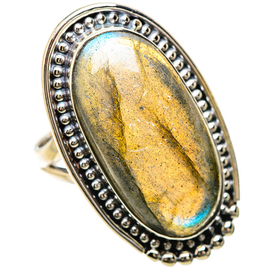 Labradorite Rings handcrafted by Ana Silver Co - RING133952 - Photo 2