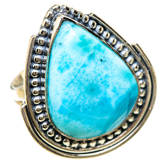 Larimar Rings handcrafted by Ana Silver Co - RING133953 - Photo 2