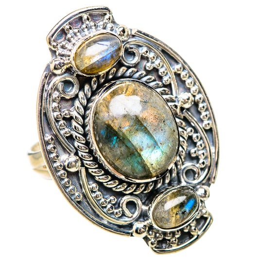 Labradorite Rings handcrafted by Ana Silver Co - RING133959 - Photo 2