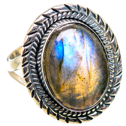 Labradorite Rings handcrafted by Ana Silver Co - RING133962 - Photo 2