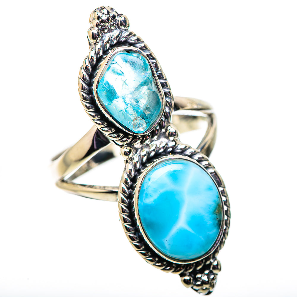 Larimar Rings handcrafted by Ana Silver Co - RING133965 - Photo 2