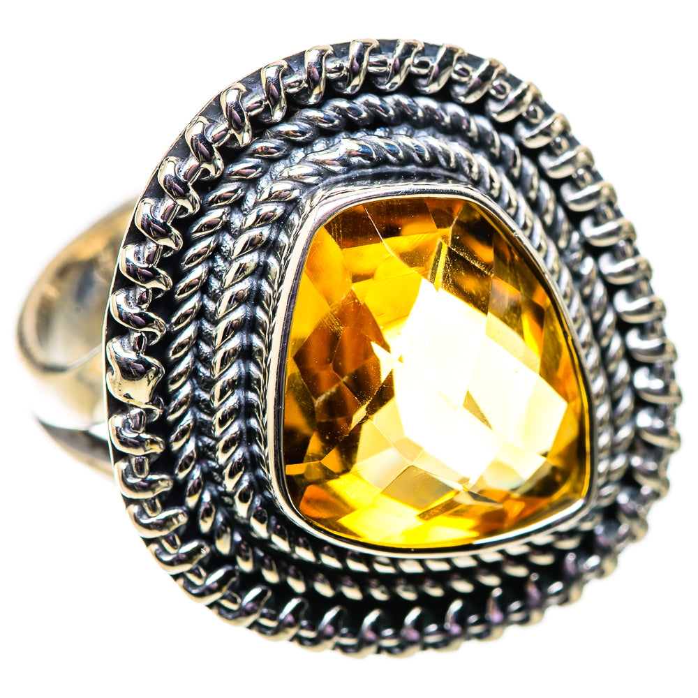 Citrine Rings handcrafted by Ana Silver Co - RING133972 - Photo 2