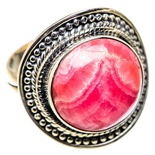 Rhodochrosite Rings handcrafted by Ana Silver Co - RING133974 - Photo 2