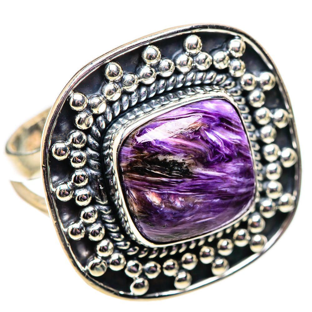 Charoite Rings handcrafted by Ana Silver Co - RING133977 - Photo 2