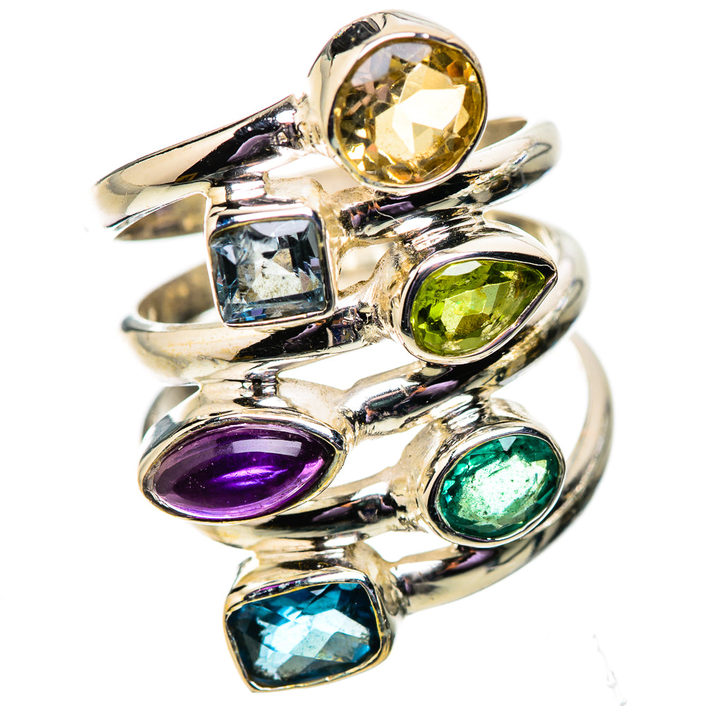 Blue Topaz Rings handcrafted by Ana Silver Co - RING133981 - Photo 2