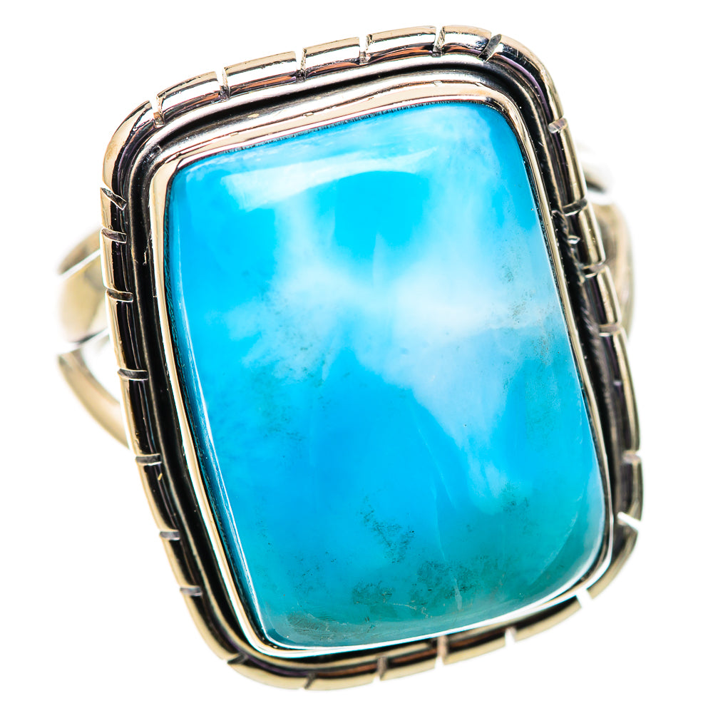 Larimar Rings handcrafted by Ana Silver Co - RING133987 - Photo 2