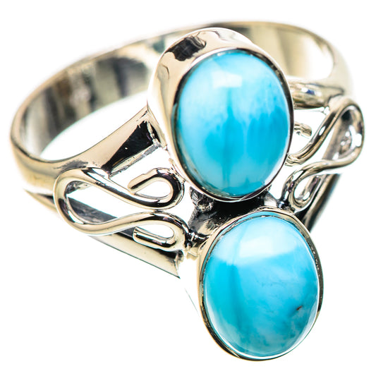 Larimar Rings handcrafted by Ana Silver Co - RING133989 - Photo 2