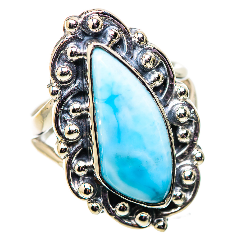Larimar Rings handcrafted by Ana Silver Co - RING133992 - Photo 2