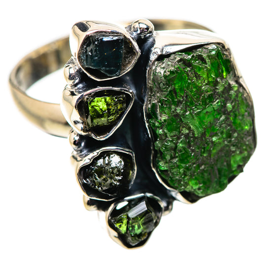 Chrome Diopside Rings handcrafted by Ana Silver Co - RING133995 - Photo 2
