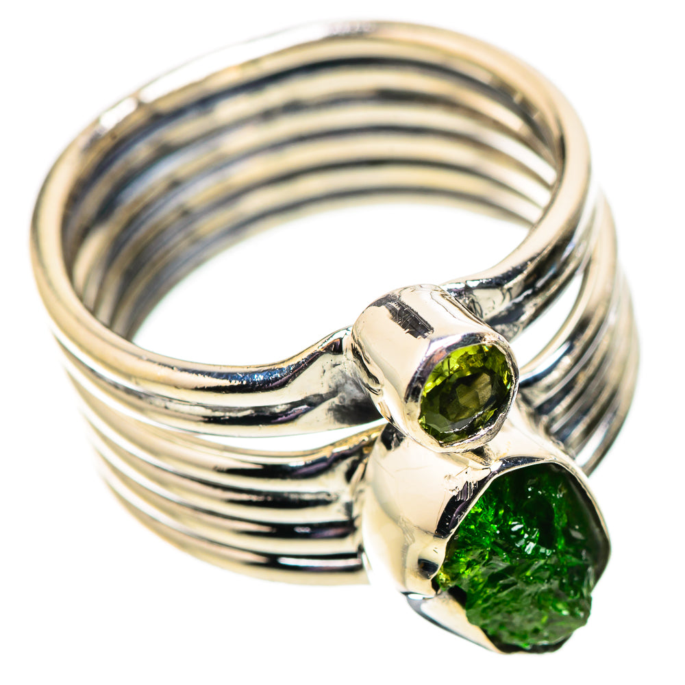 Chrome Diopside Rings handcrafted by Ana Silver Co - RING133997 - Photo 2