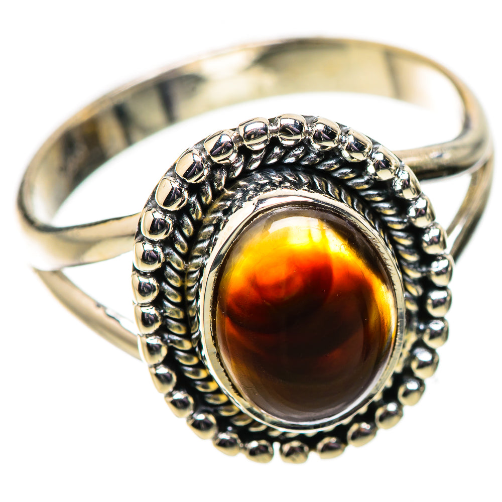 Mexican Fire Agate Rings handcrafted by Ana Silver Co - RING133998 - Photo 2