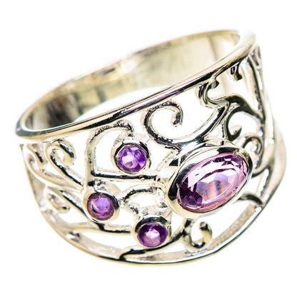 Amethyst Rings handcrafted by Ana Silver Co - RING134005 - Photo 2