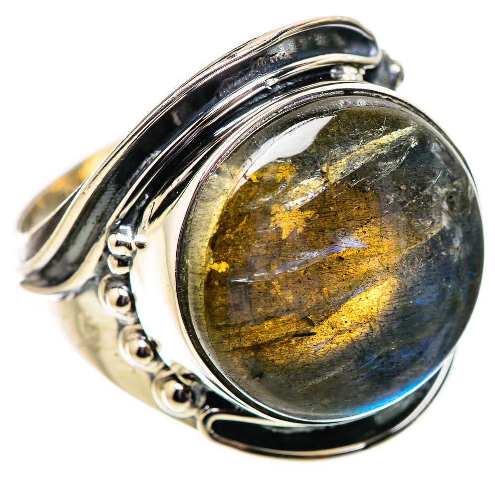 Labradorite Rings handcrafted by Ana Silver Co - RING134013 - Photo 2