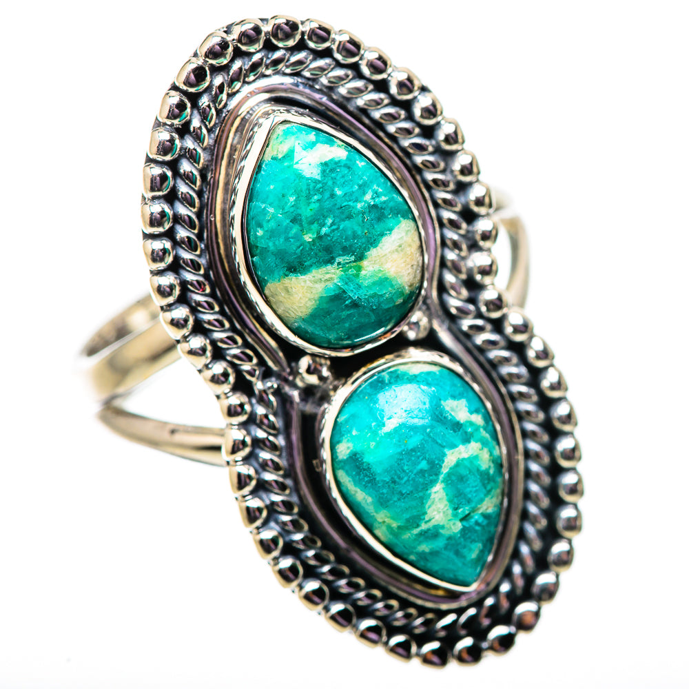 Amazonite Rings handcrafted by Ana Silver Co - RING134022 - Photo 2