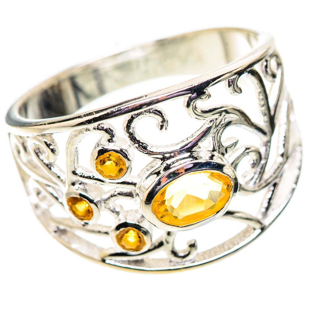 Citrine Rings handcrafted by Ana Silver Co - RING134026 - Photo 2