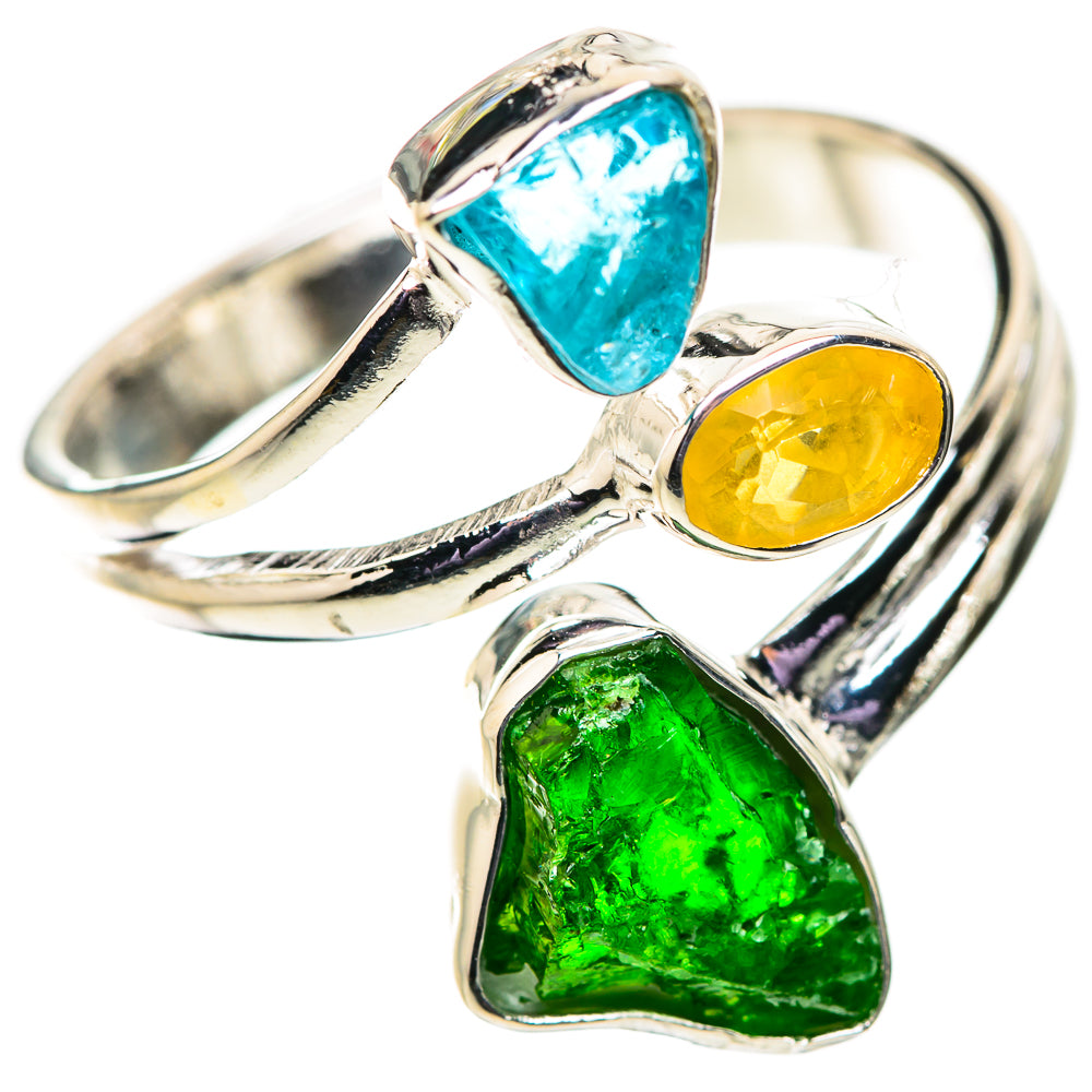 Chrome Diopside Rings handcrafted by Ana Silver Co - RING134038 - Photo 2