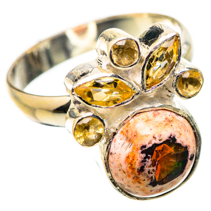 Mexican Fire Opal Rings handcrafted by Ana Silver Co - RING134039 - Photo 2