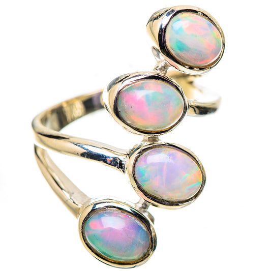 Ethiopian Opal Rings handcrafted by Ana Silver Co - RING134040 - Photo 2