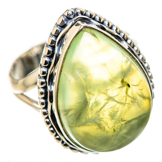 Prehnite Rings handcrafted by Ana Silver Co - RING134051 - Photo 2