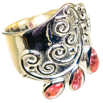 Pink Tourmaline Rings handcrafted by Ana Silver Co - RING134054 - Photo 2