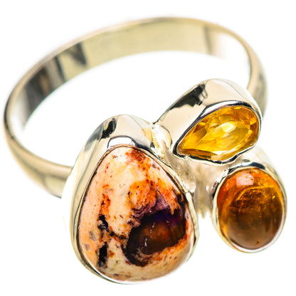 Mexican Fire Opal Rings handcrafted by Ana Silver Co - RING134063 - Photo 2