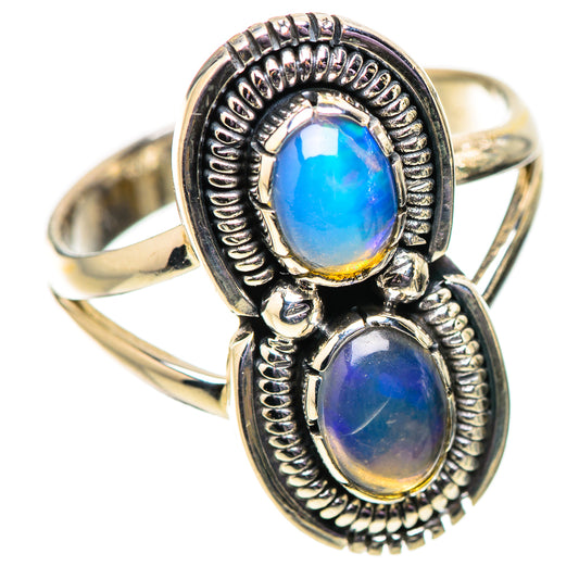 Ethiopian Opal Rings handcrafted by Ana Silver Co - RING134064 - Photo 2