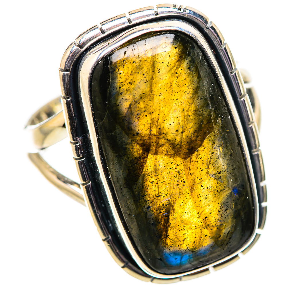 Labradorite Rings handcrafted by Ana Silver Co - RING134068 - Photo 2
