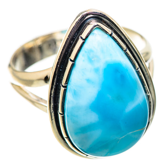 Larimar Rings handcrafted by Ana Silver Co - RING134069 - Photo 2