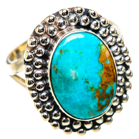 Chrysocolla Rings handcrafted by Ana Silver Co - RING134070 - Photo 2