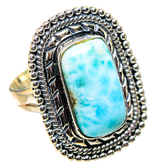 Larimar Rings handcrafted by Ana Silver Co - RING134072 - Photo 2