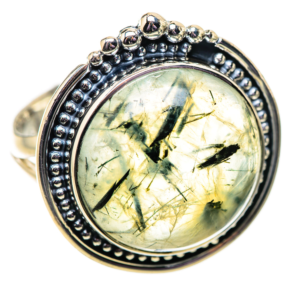 Prehnite Rings handcrafted by Ana Silver Co - RING134073 - Photo 2