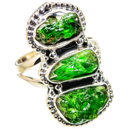 Chrome Diopside Rings handcrafted by Ana Silver Co - RING134074 - Photo 2