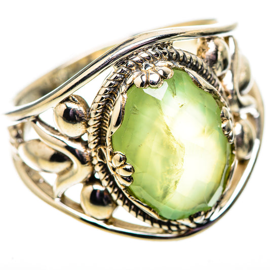 Prehnite Rings handcrafted by Ana Silver Co - RING134076 - Photo 2