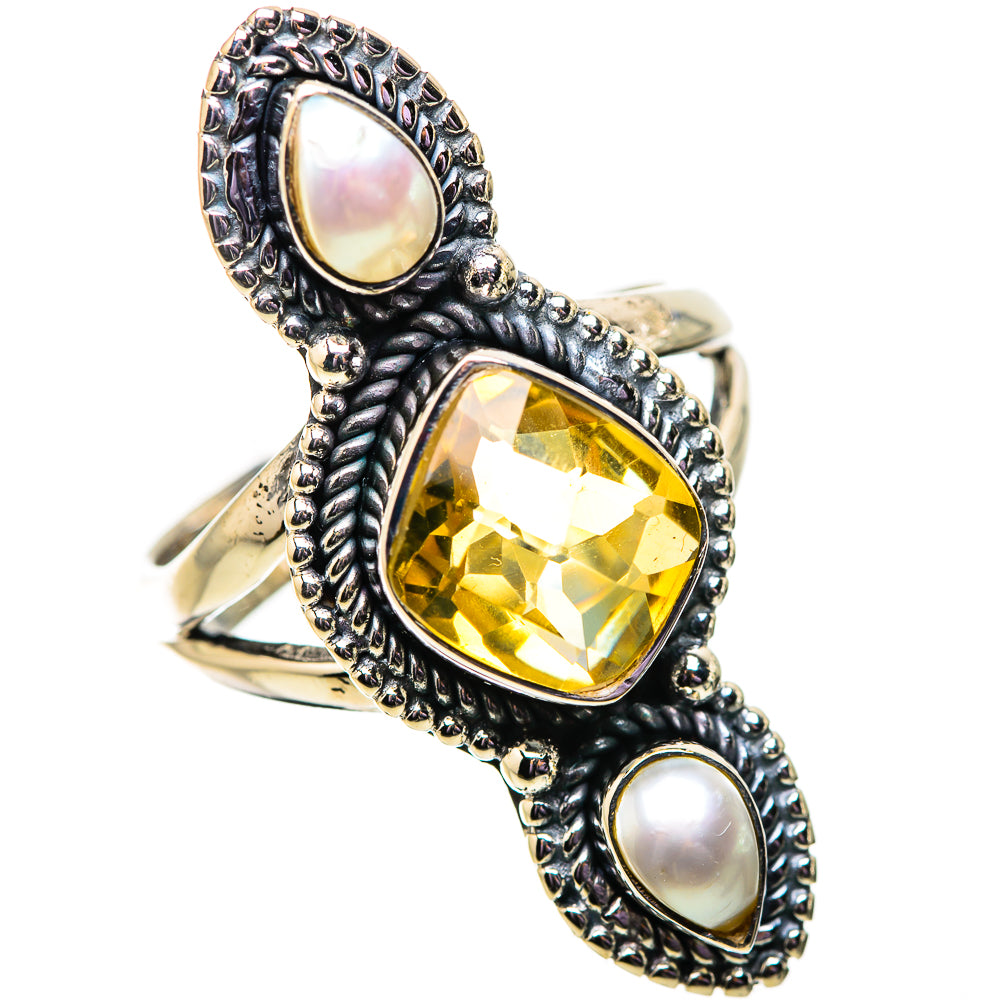 Citrine Rings handcrafted by Ana Silver Co - RING134078 - Photo 2