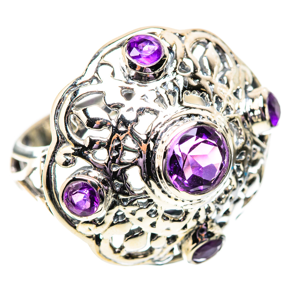 Amethyst Rings handcrafted by Ana Silver Co - RING134081 - Photo 2