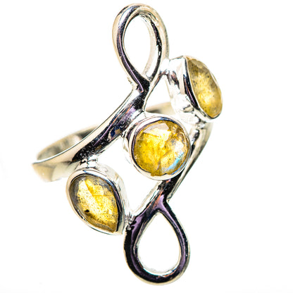 Labradorite Rings handcrafted by Ana Silver Co - RING134089 - Photo 2