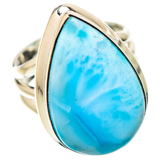 Larimar Rings handcrafted by Ana Silver Co - RING134092 - Photo 2