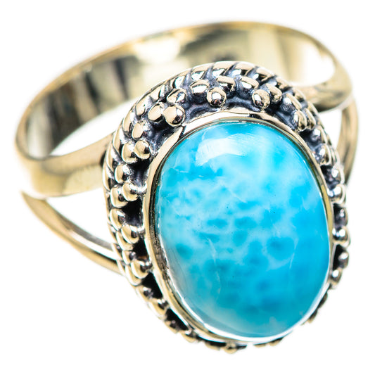 Larimar Rings handcrafted by Ana Silver Co - RING134096 - Photo 2