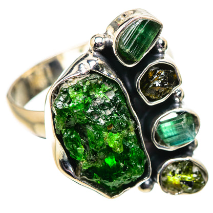 Chrome Diopside Rings handcrafted by Ana Silver Co - RING134100 - Photo 2