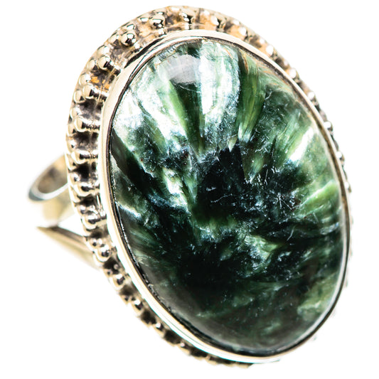 Seraphinite Rings handcrafted by Ana Silver Co - RING134101 - Photo 2