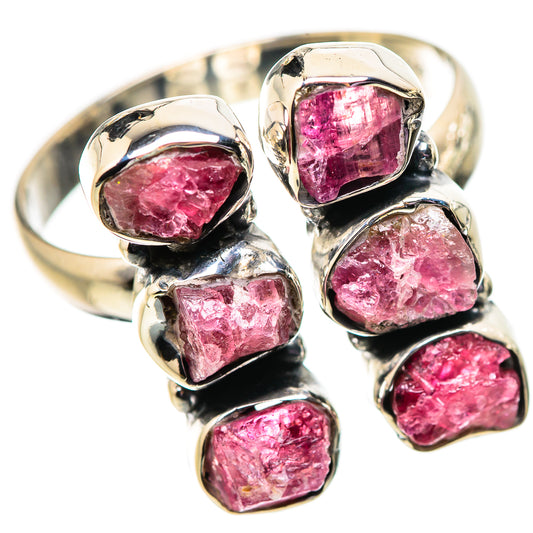 Pink Tourmaline Rings handcrafted by Ana Silver Co - RING134102 - Photo 2